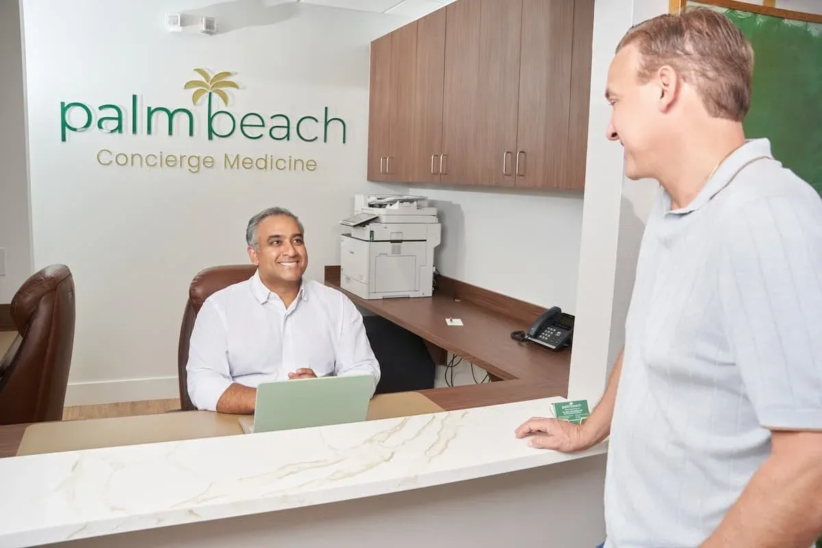 Concierge doctor and patient handshake in Boca Raton after an unhurried visit